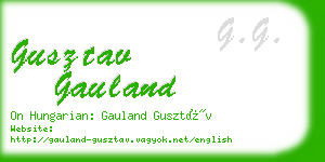 gusztav gauland business card